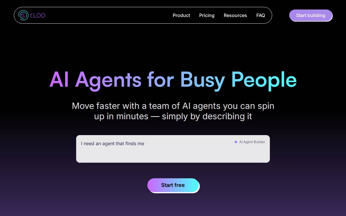 Eloo website preview