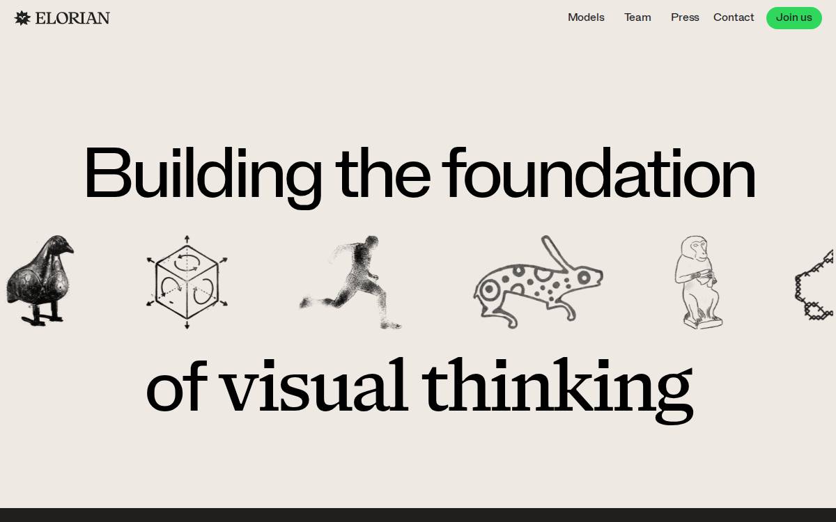 Elorian AI website preview