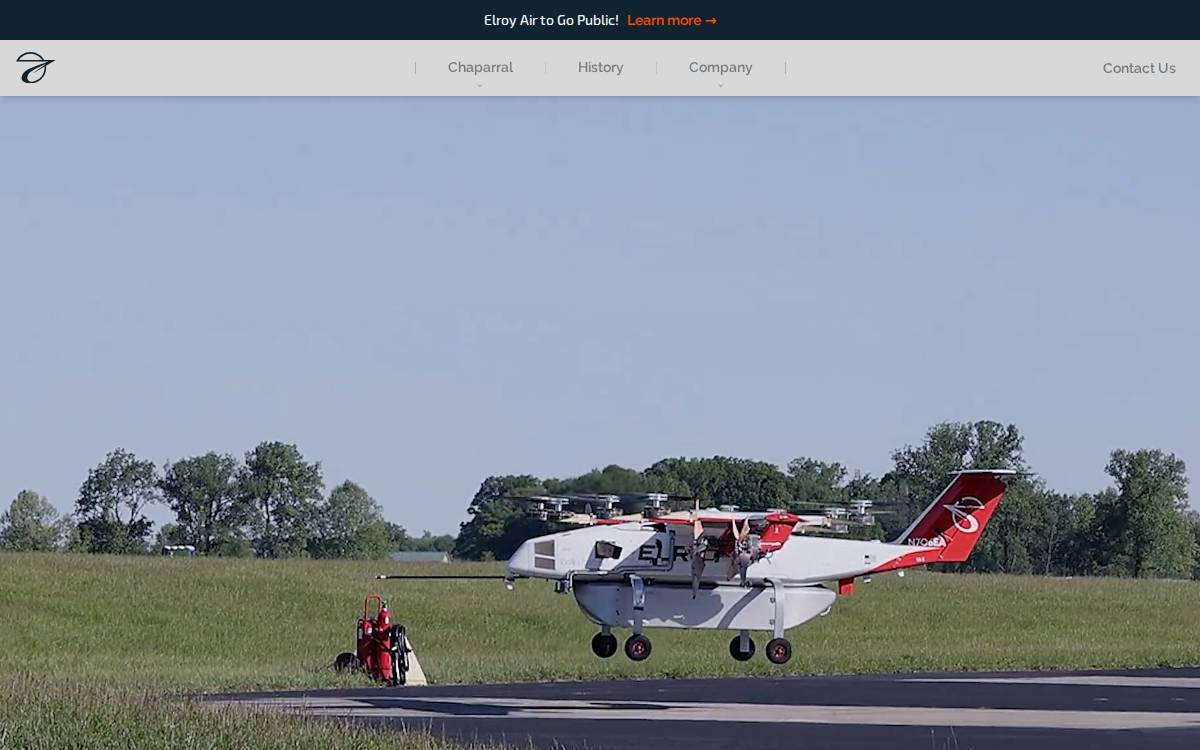 Elroy Air website preview