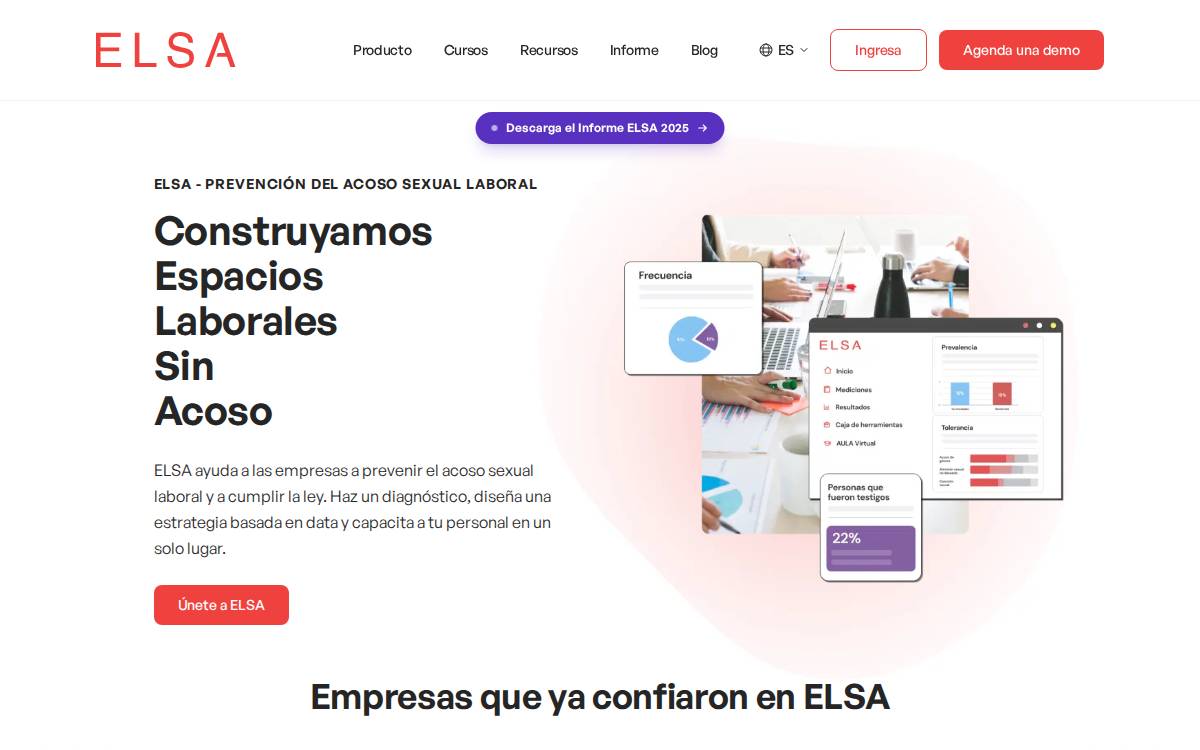 ELSA website preview