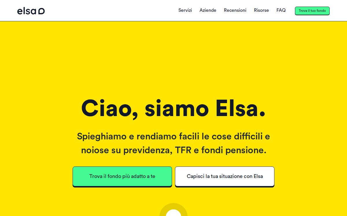 Elsa website preview