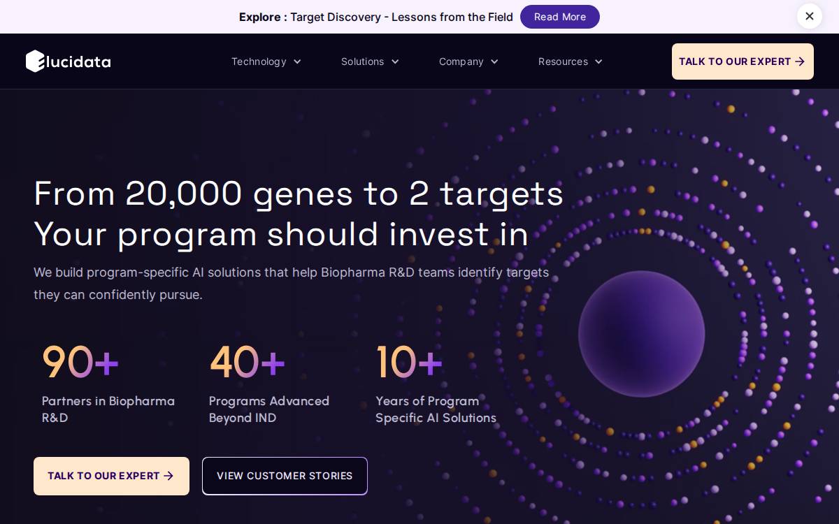 Elucidata website preview