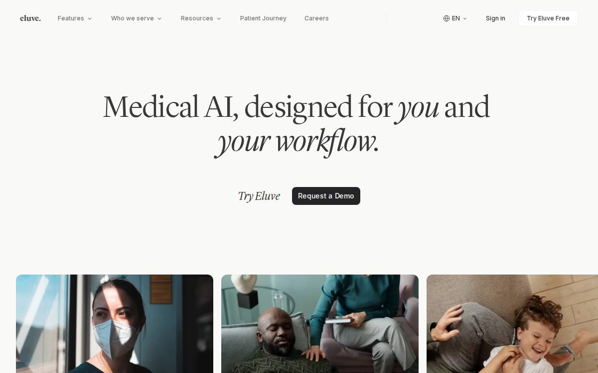 Eluve website preview