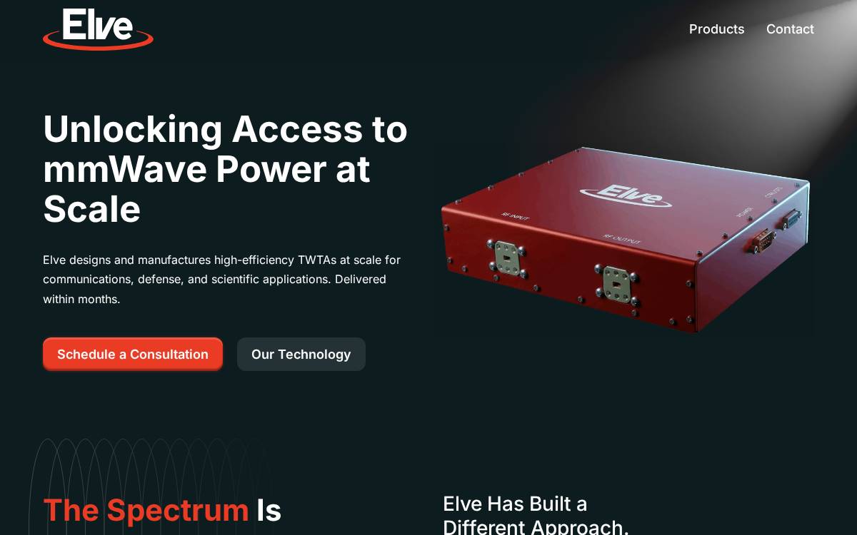 Elve Speed website preview