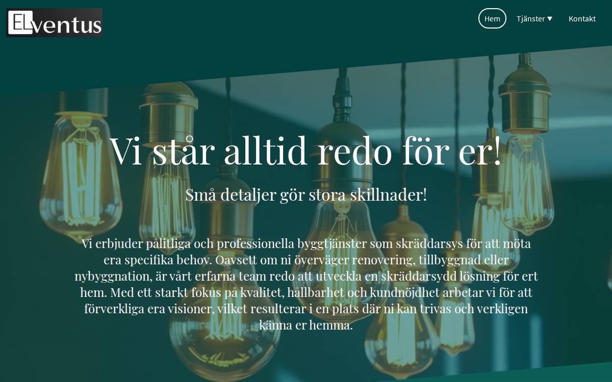 Elventus website preview