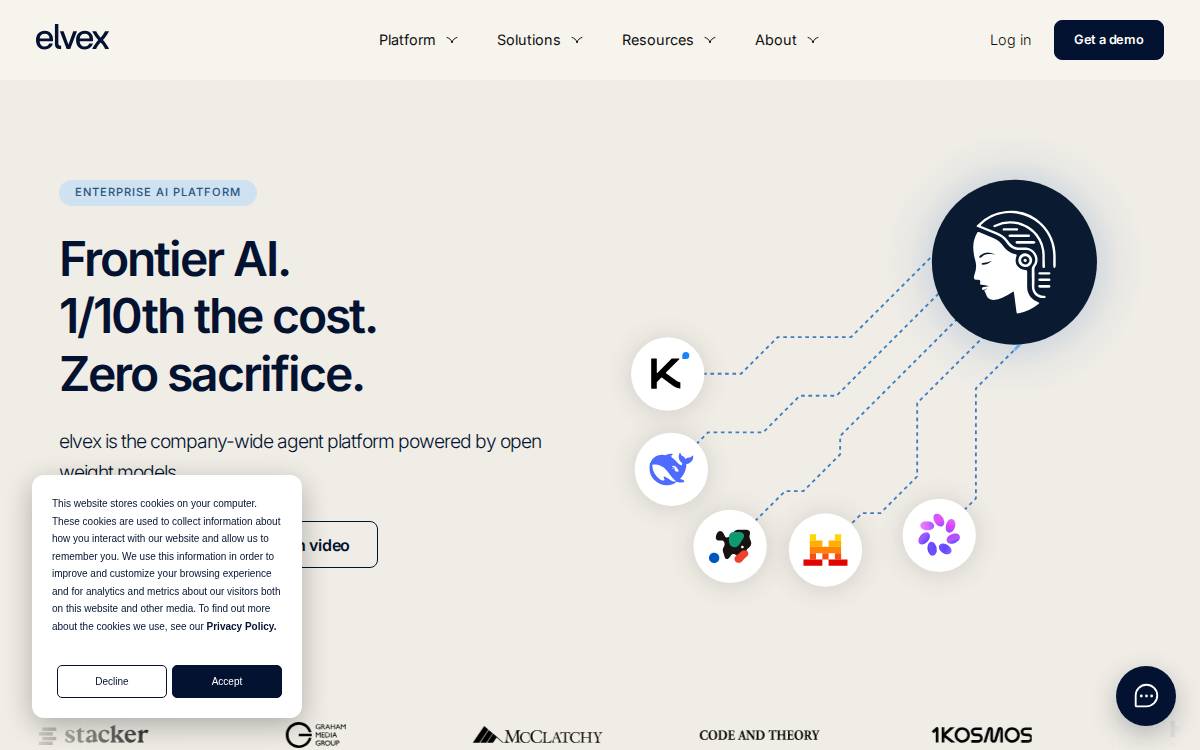Elvex Developer Tools New York website preview