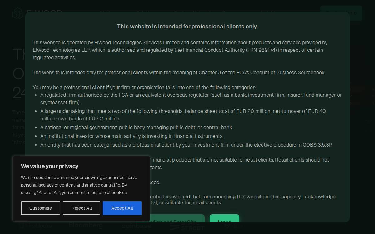 Elwood website preview