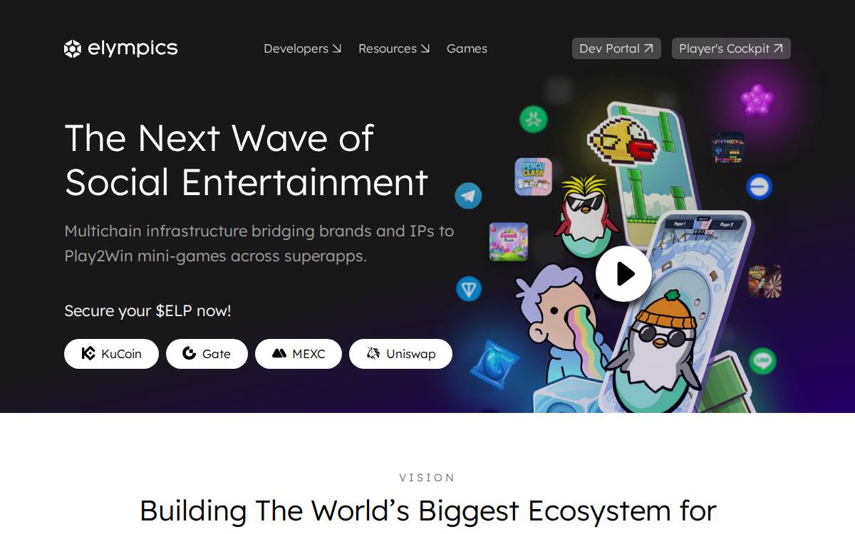 Elympics website preview