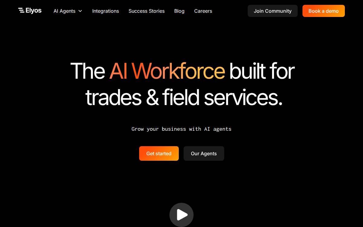 Elyos AI website preview