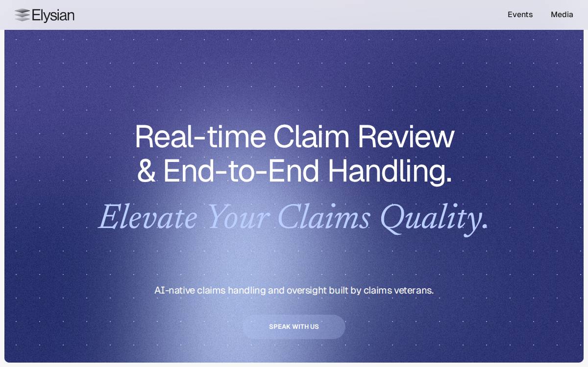 Elysian website preview