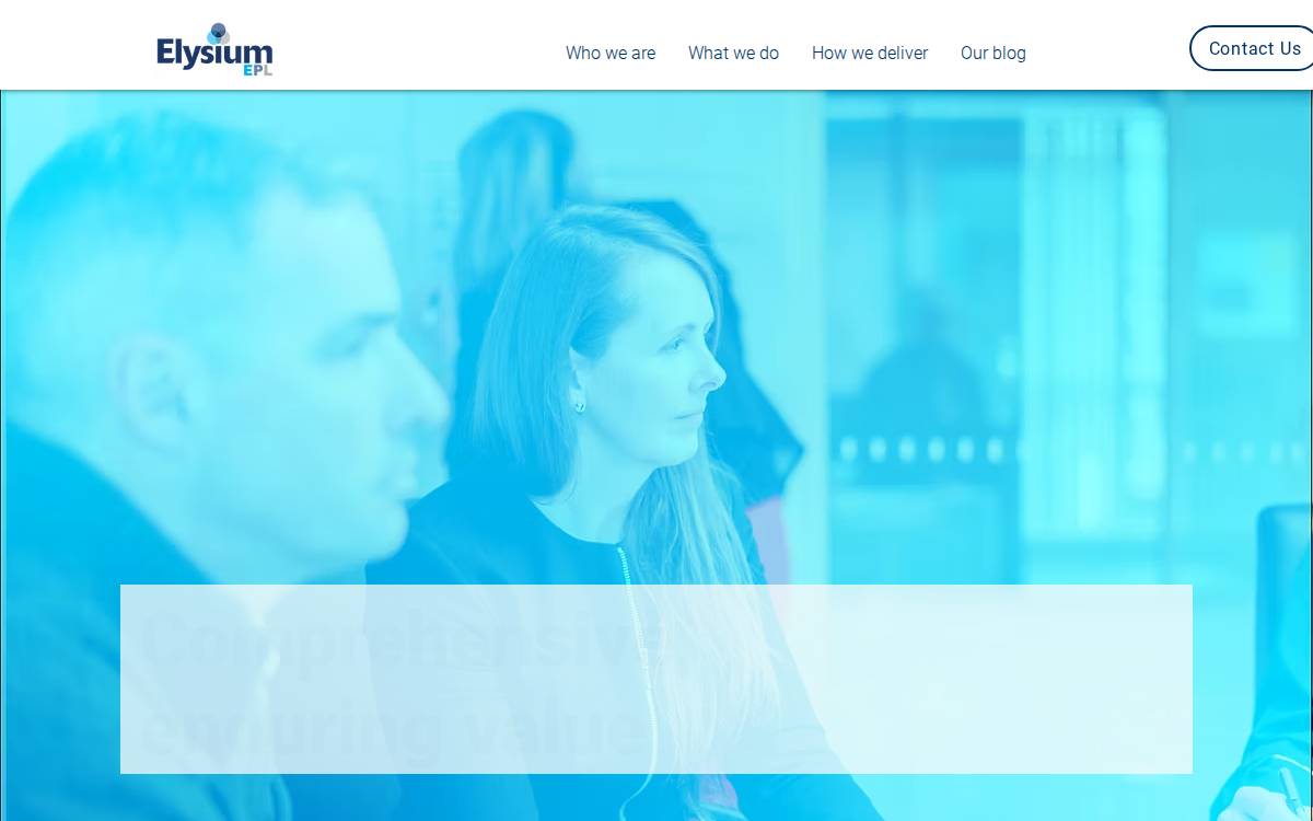 Elysium EPL website preview