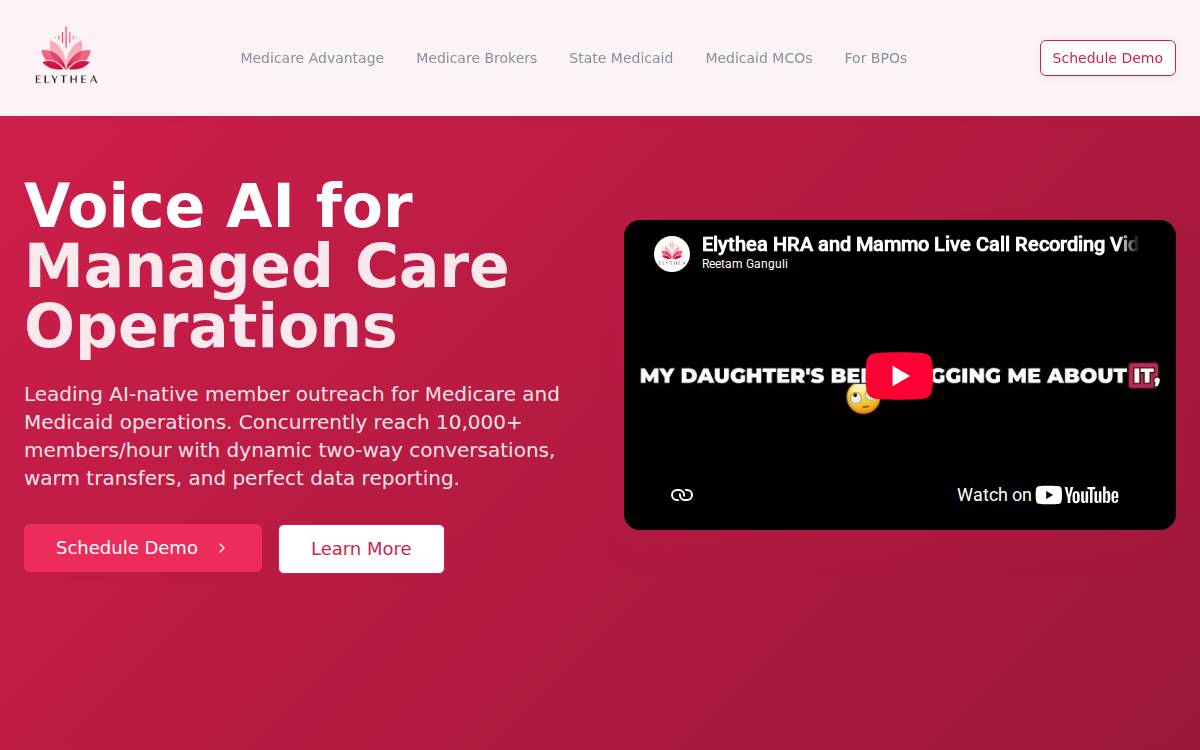Elythea website preview