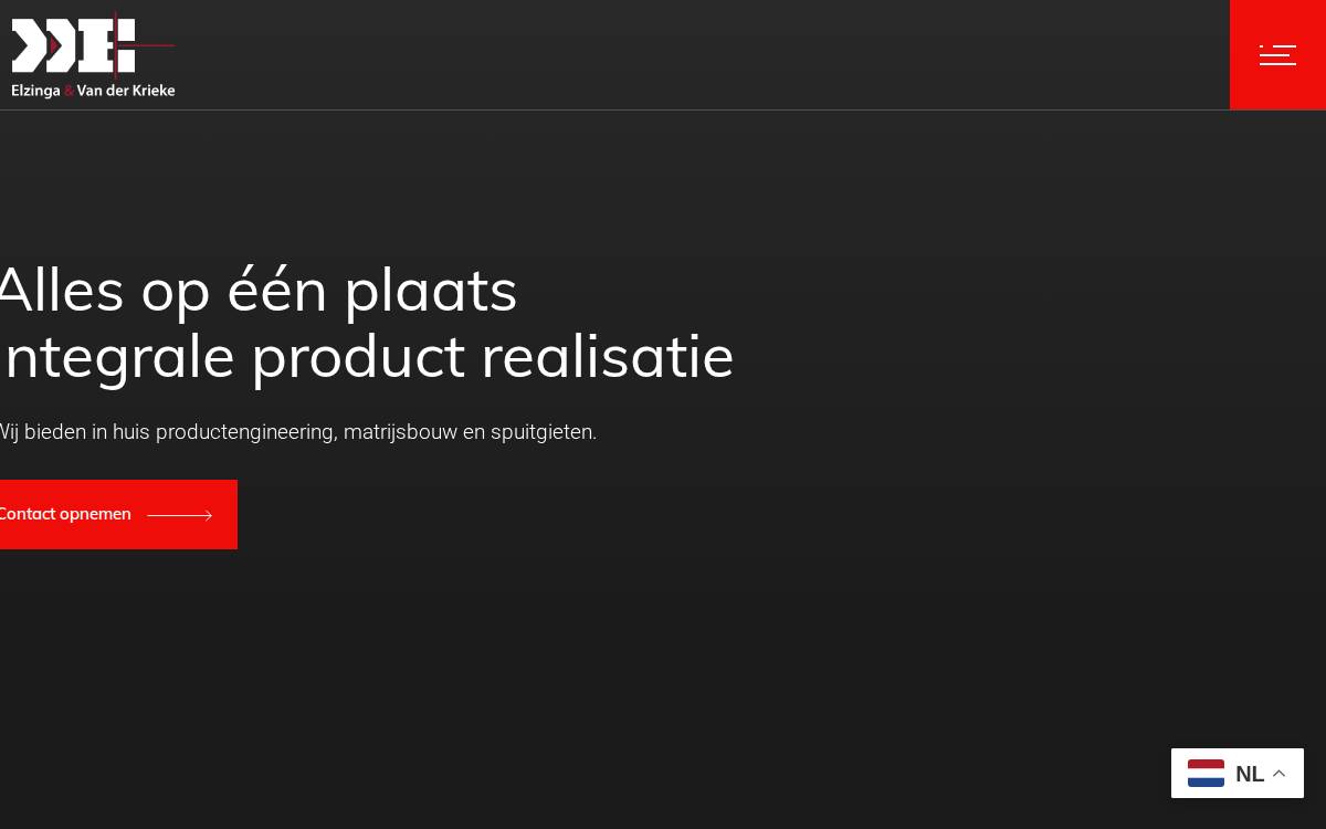 Elzinga & van der Krieke website preview