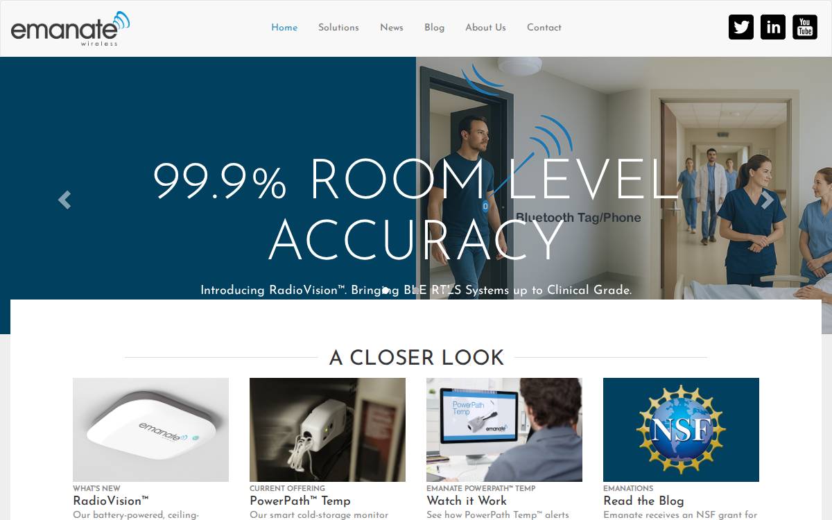 Emanate Wireless website preview