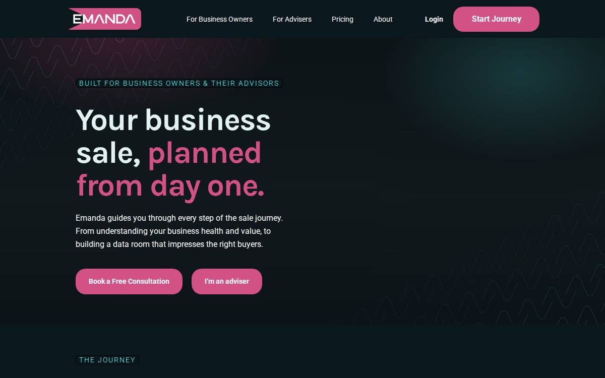 Emanda website preview