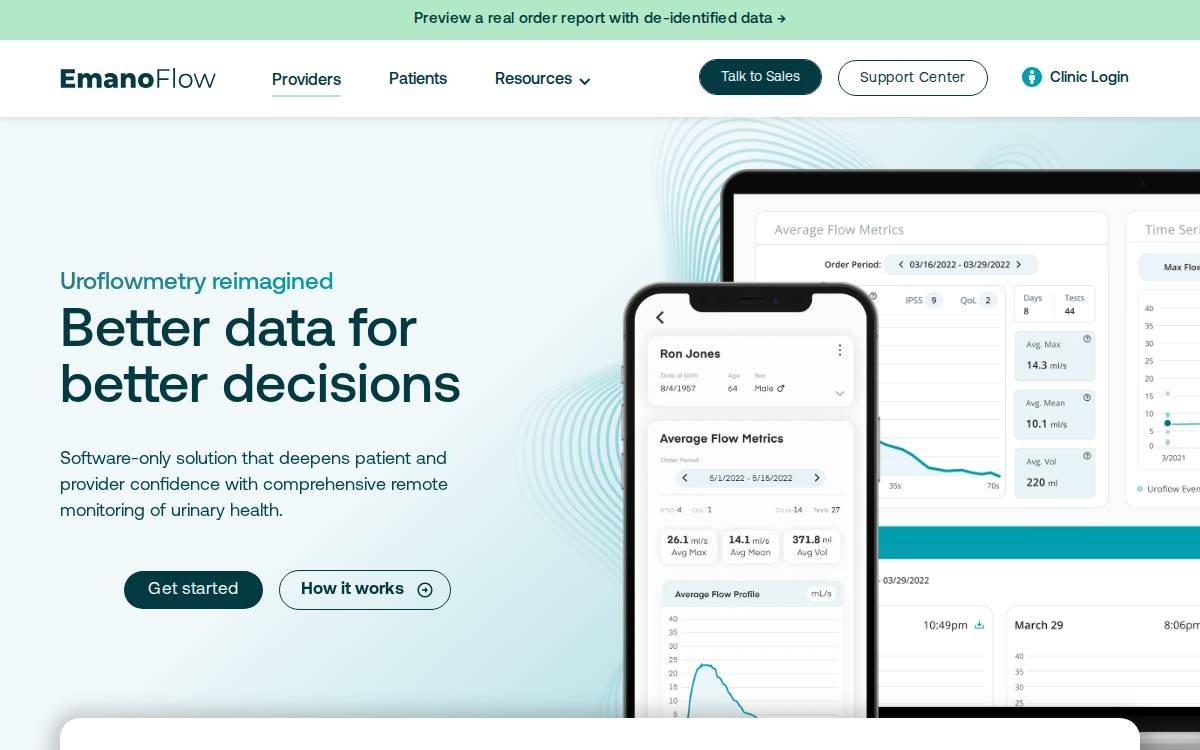Emanoflow website preview