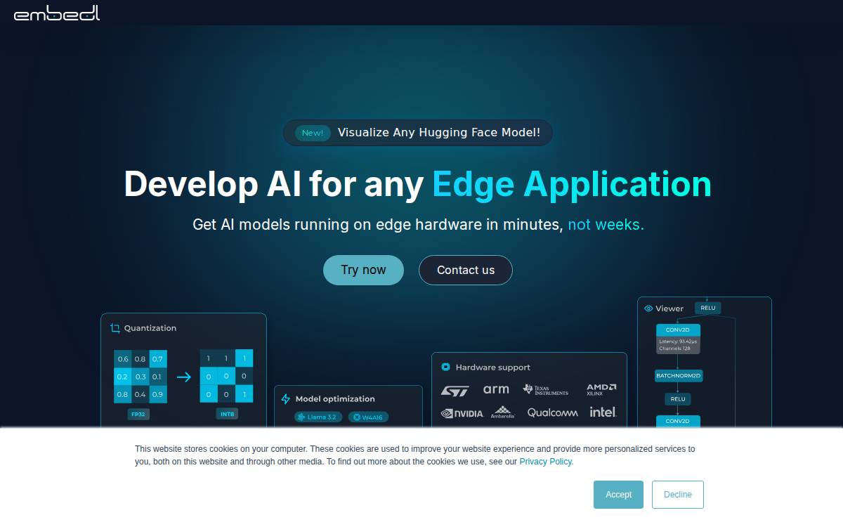 EmbeDL website preview