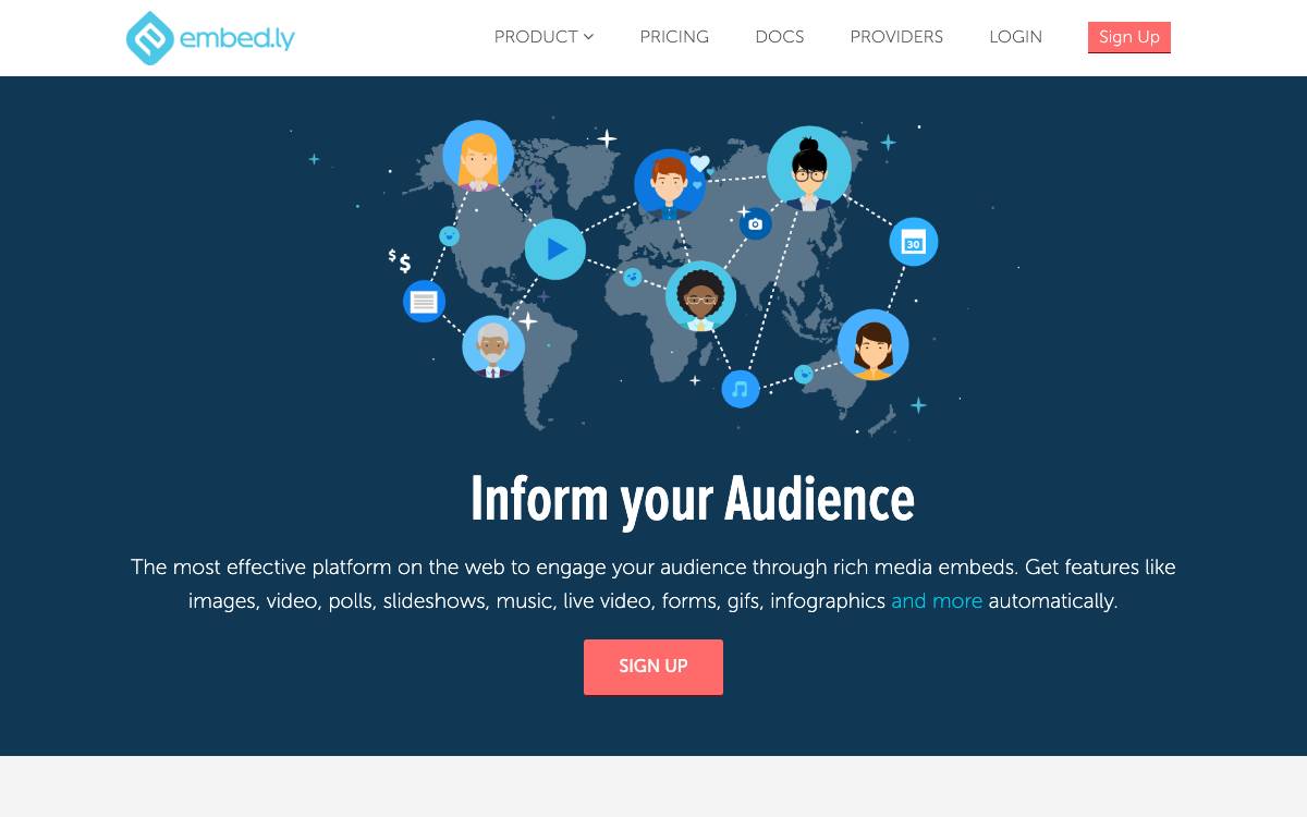 Embedly website preview