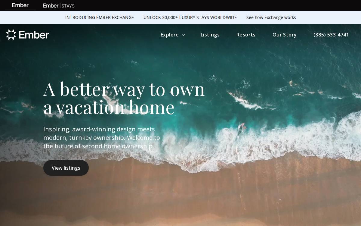 Ember website preview