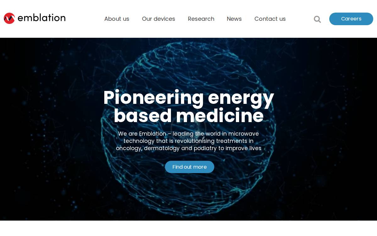 Emblation website preview