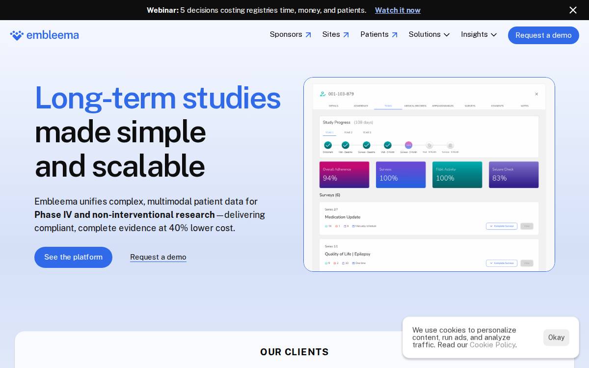 Embleema website preview