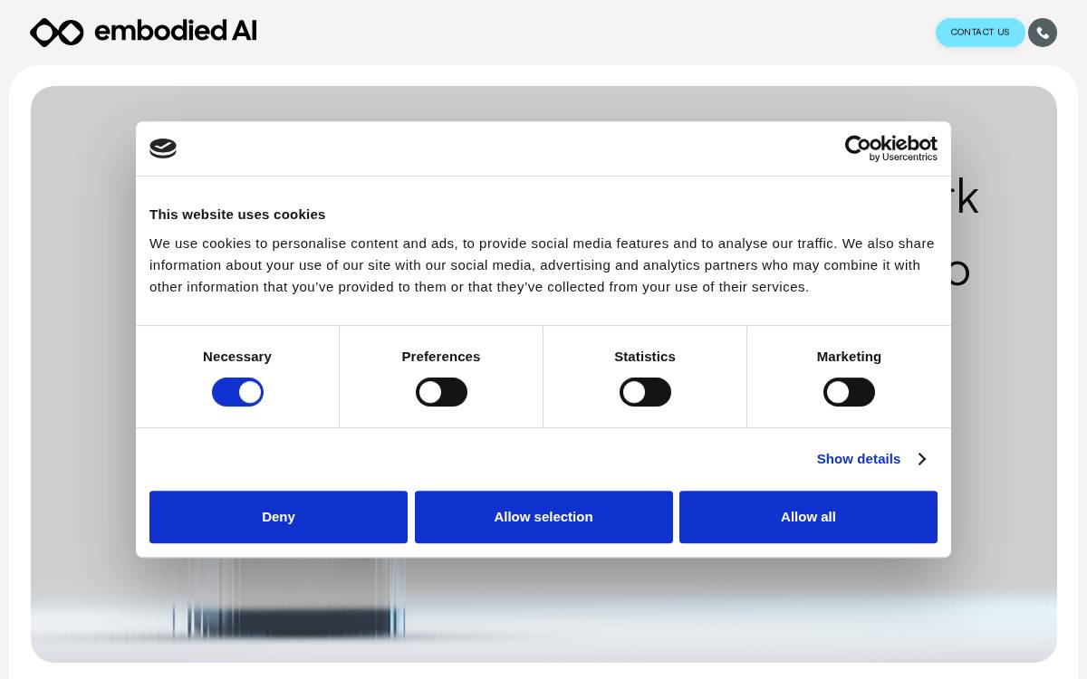 Embodied AI website preview
