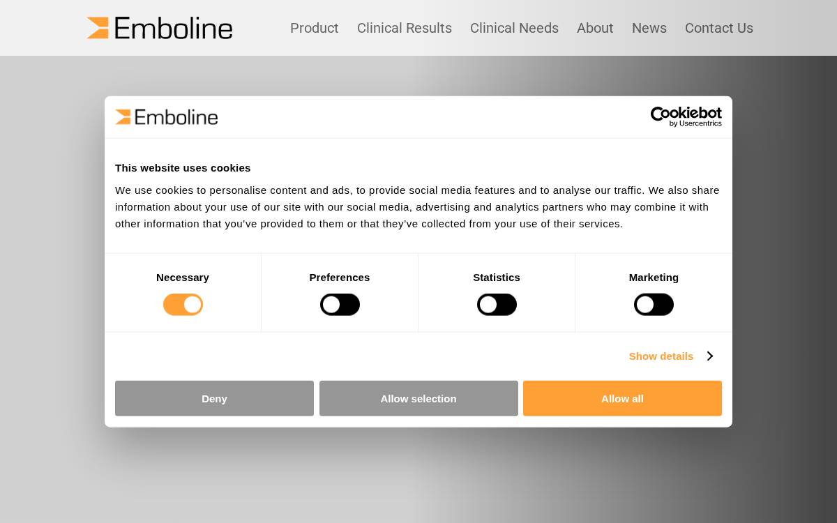 Emboline website preview