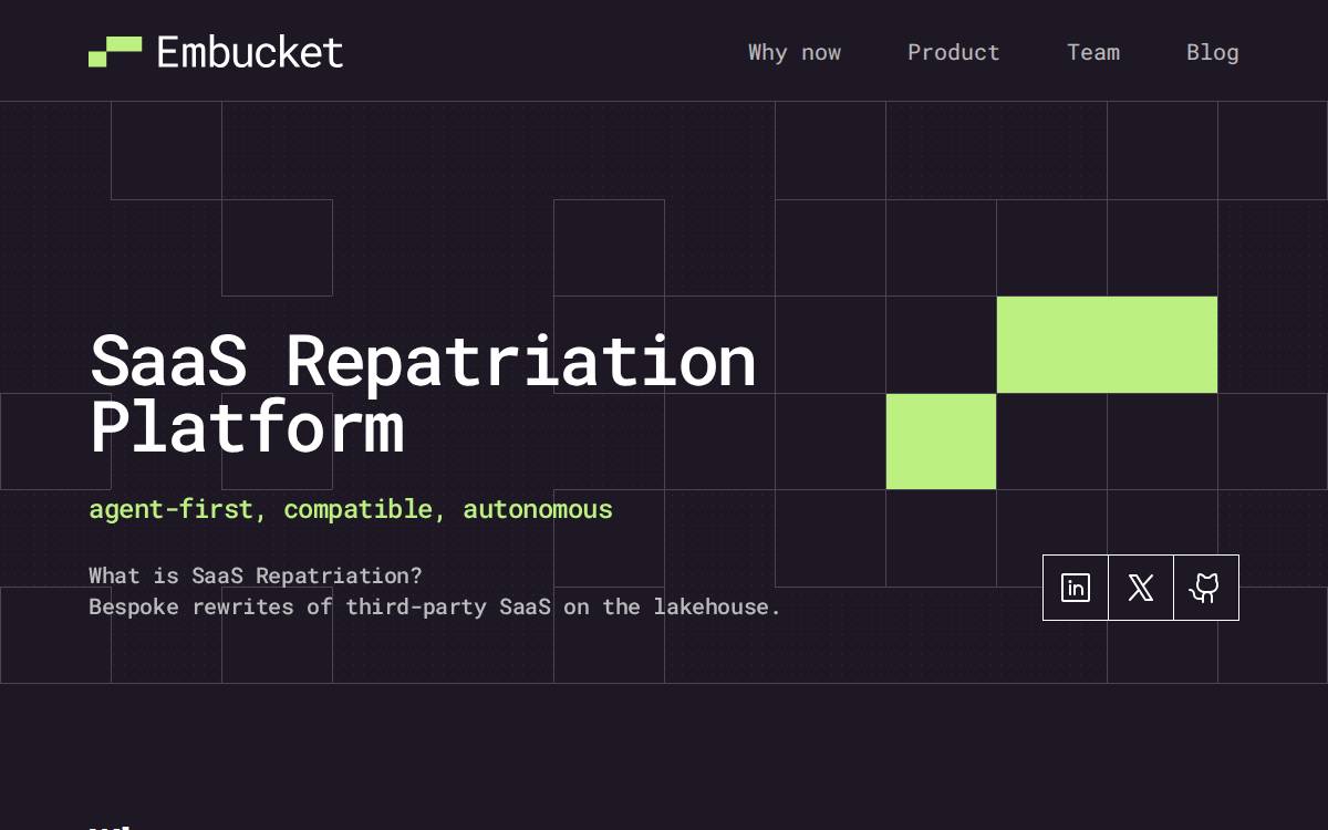 embucket.com 🡭 website preview
