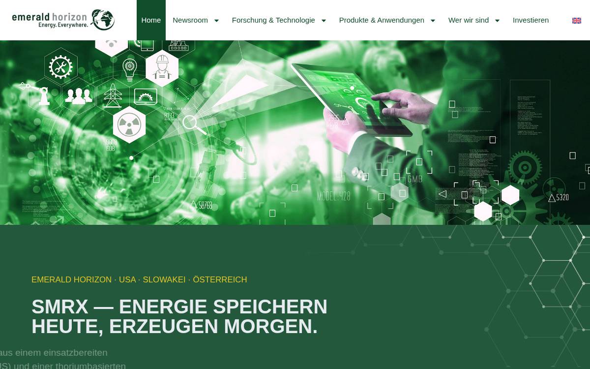 Emerald Horizon AG website preview