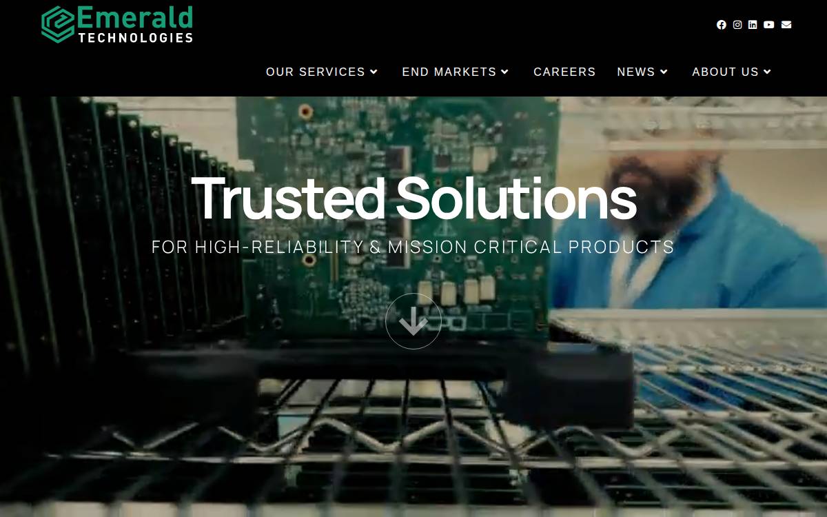 Emeraldtechnologies website preview