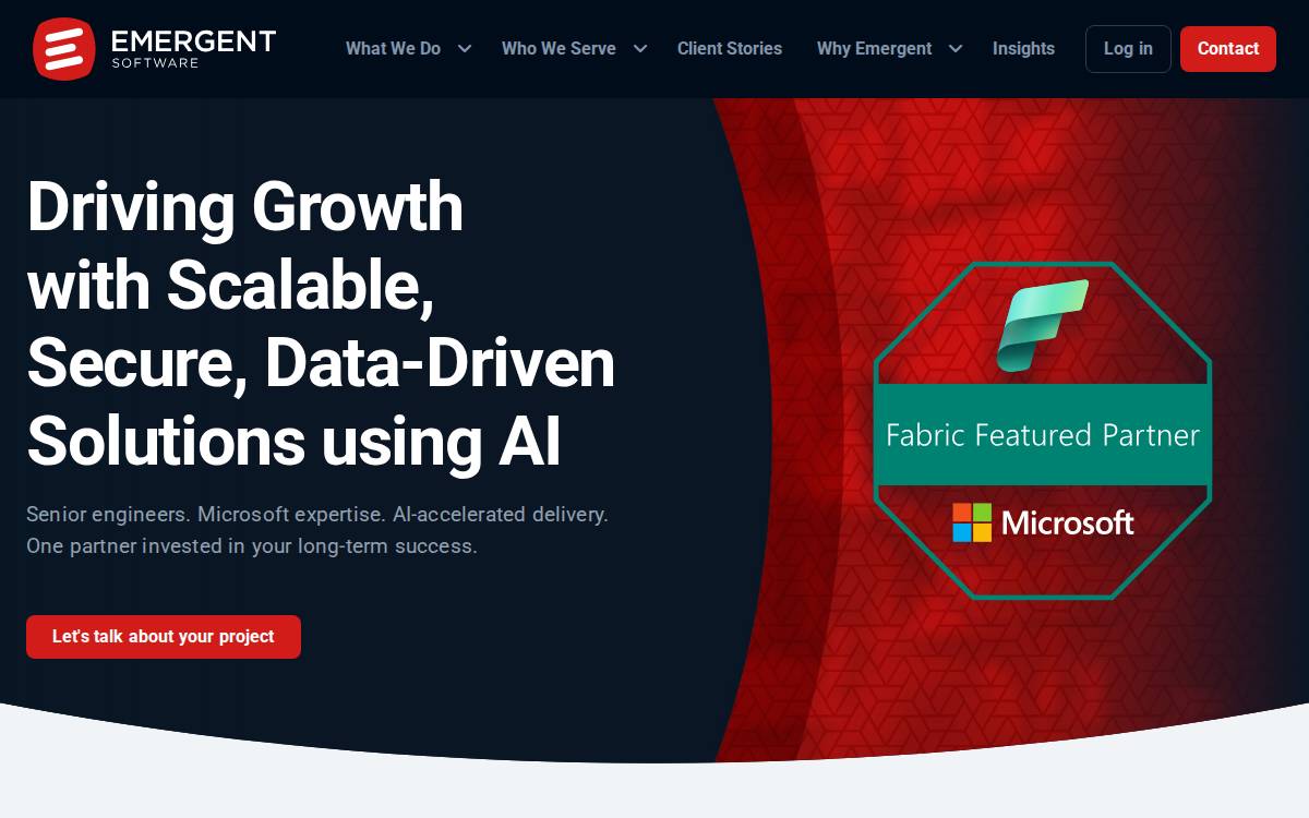 Emergentsoftware website preview