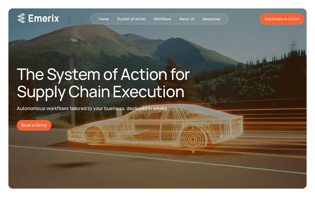 Emerix website preview