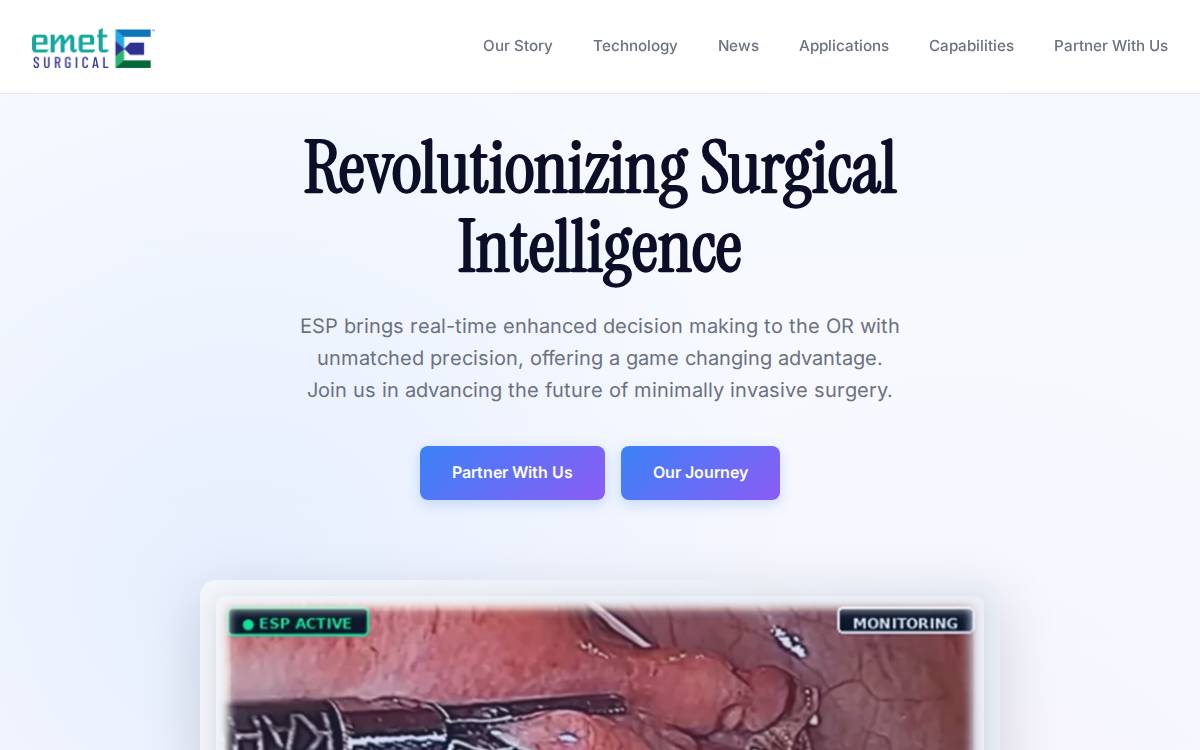 Emet Surgical website preview