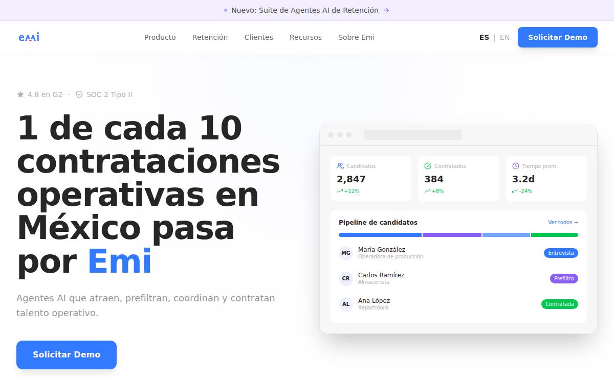 Emi Labs website preview