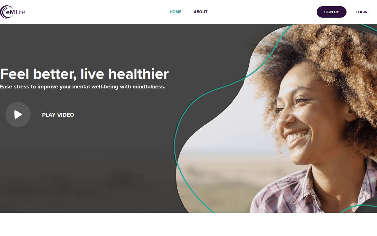 eMindful website preview