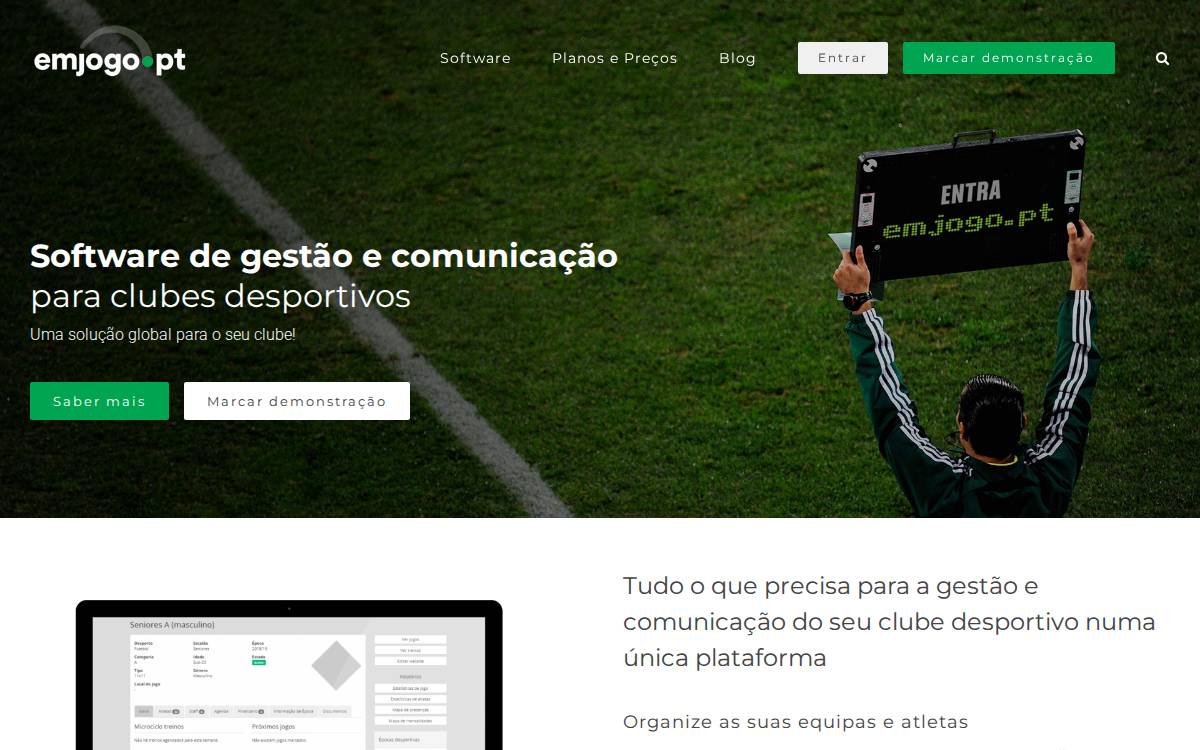Emjogo website preview
