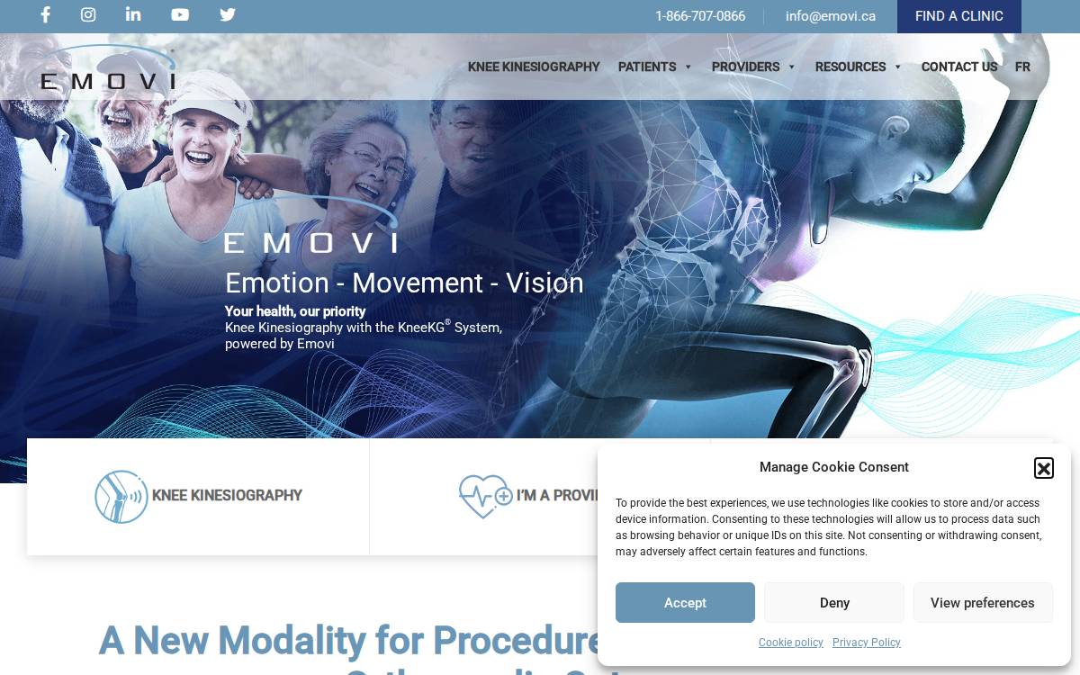 Emovi website preview