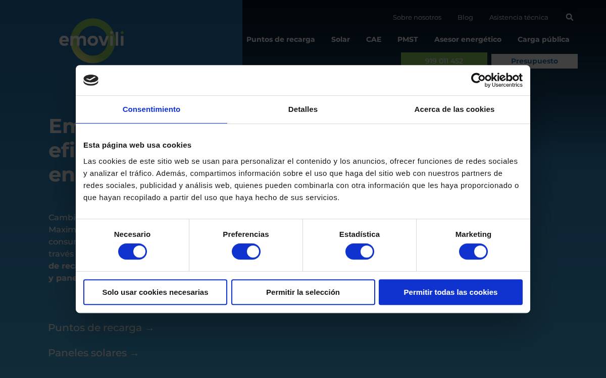 Emovili website preview
