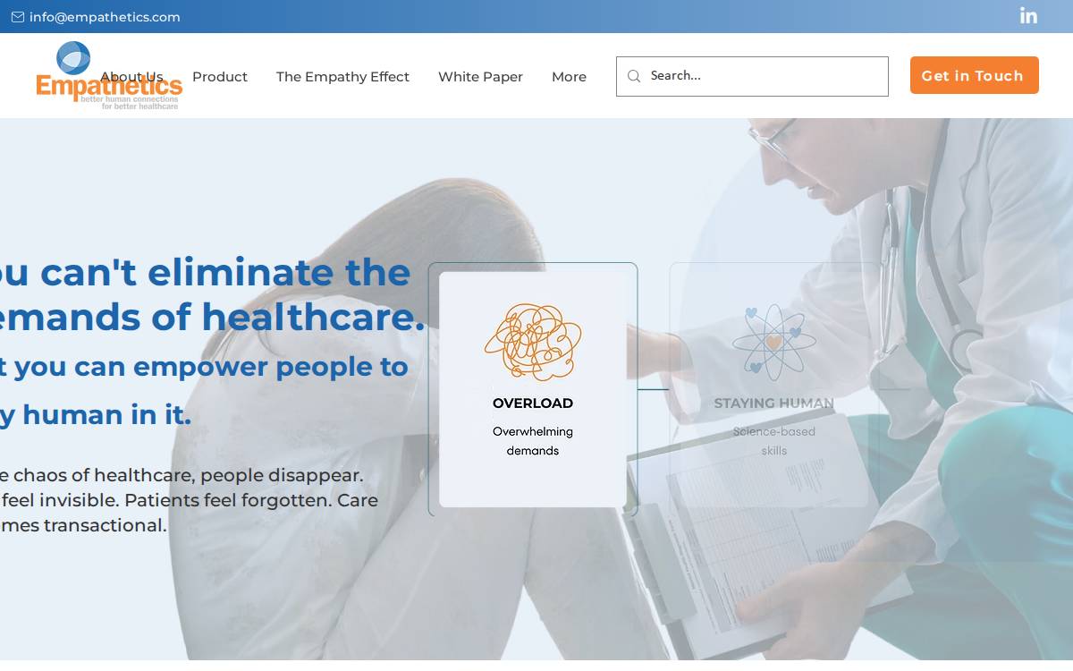 Empathetics website preview