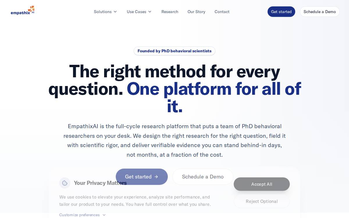 Empathixai website preview