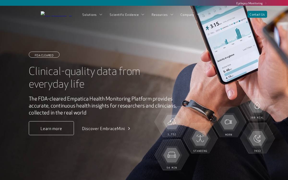 Empatica website preview