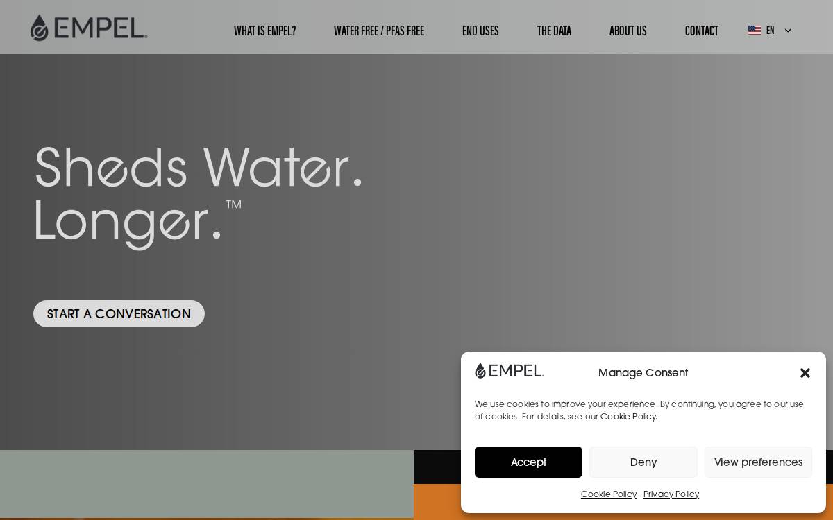 Empel website preview
