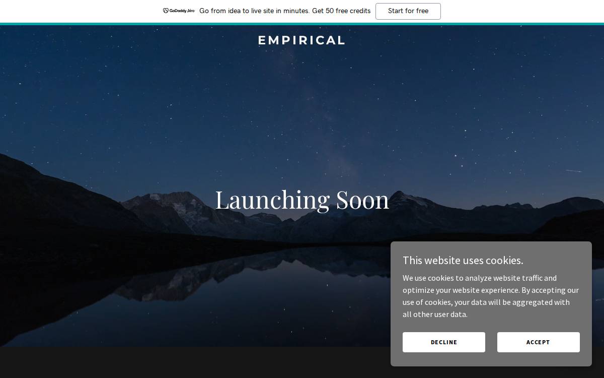 Empirical Bio website preview