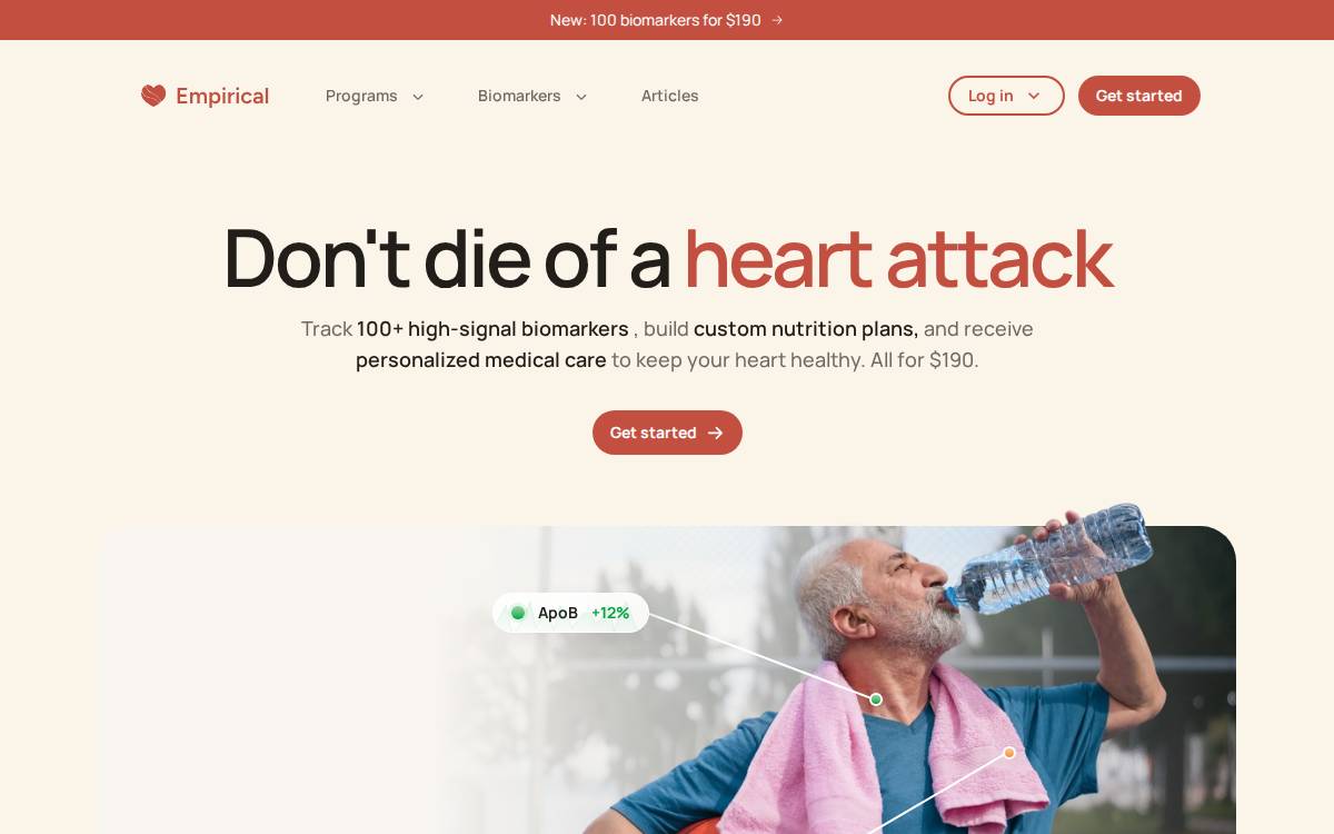 Empirical Health website preview