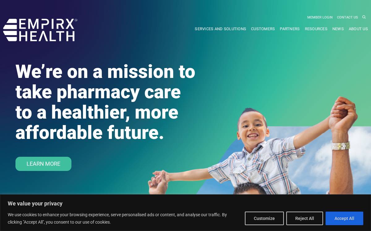 EmpiRx Health, LLC website preview