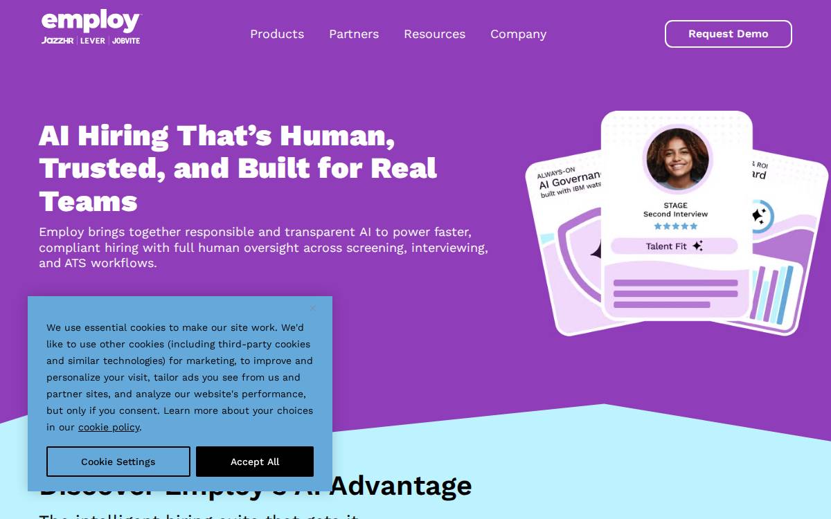 Employ website preview