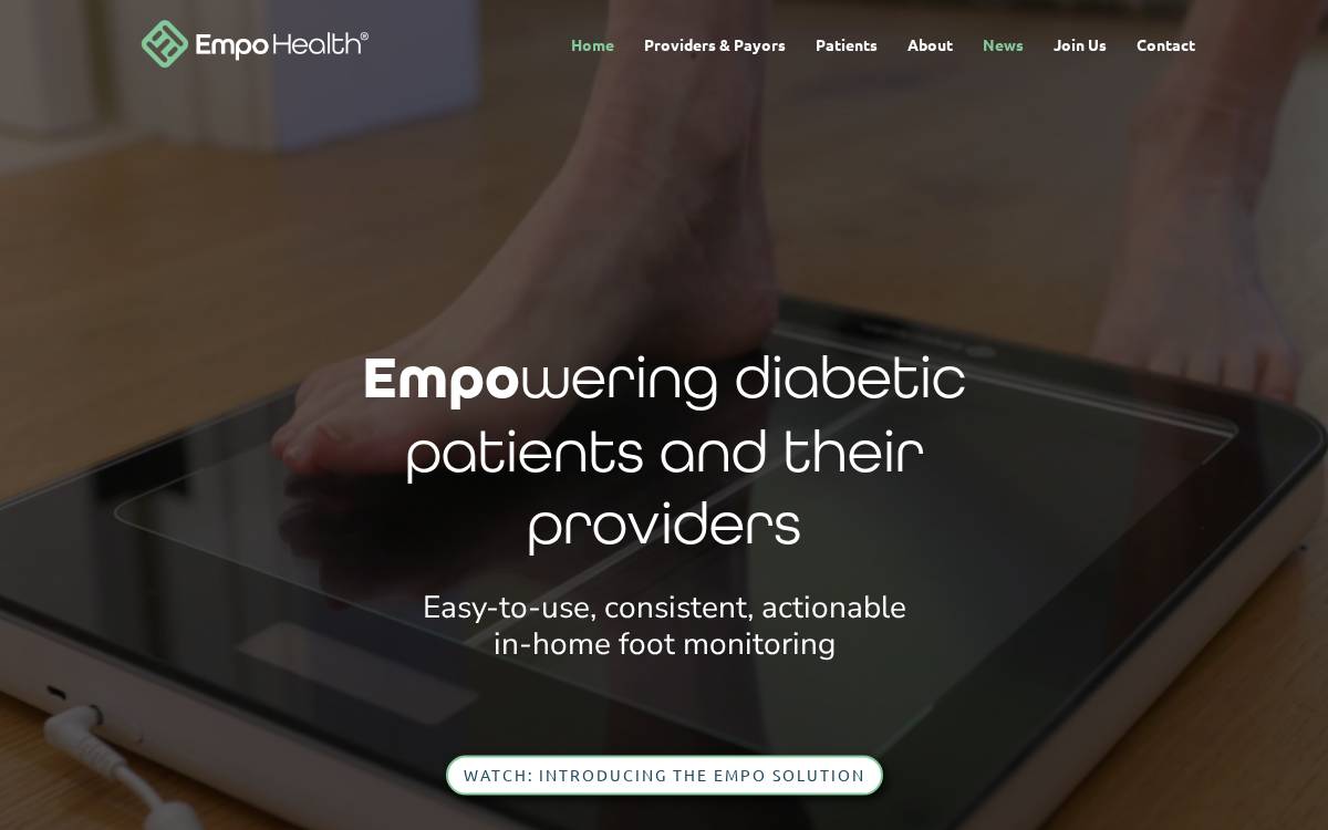 Empo Health website preview