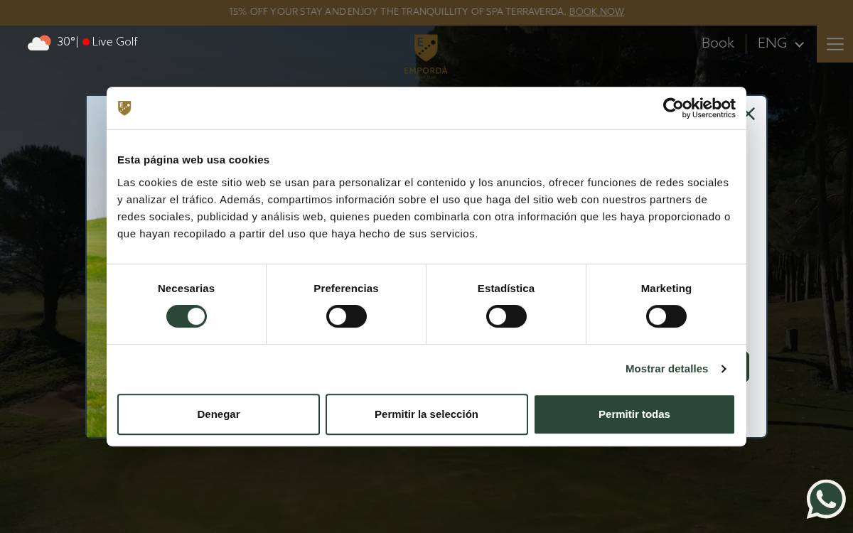 Emporda Golf Club website preview
