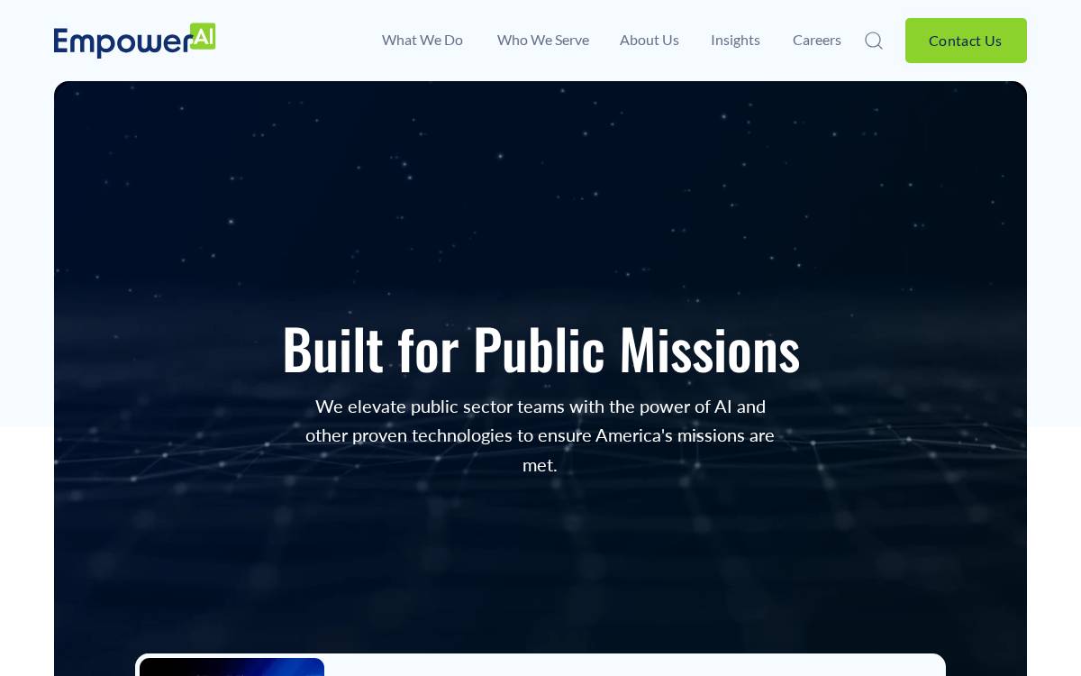 Empower Ai website preview