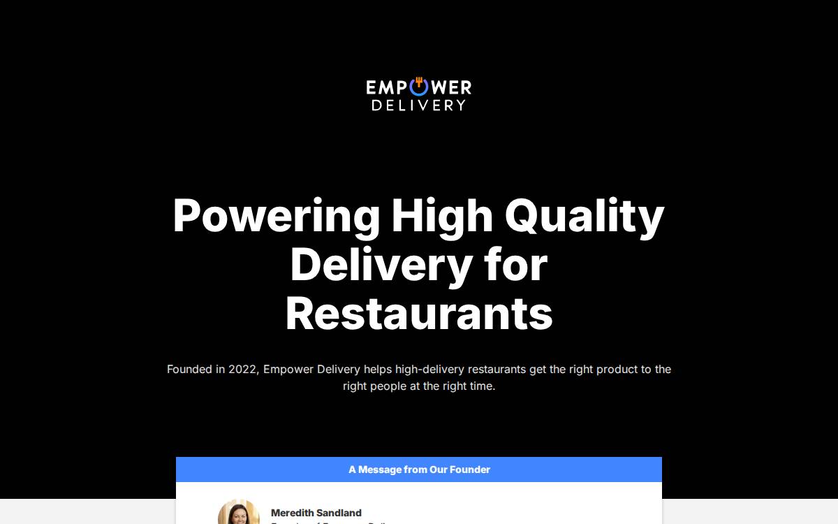 Empower website preview